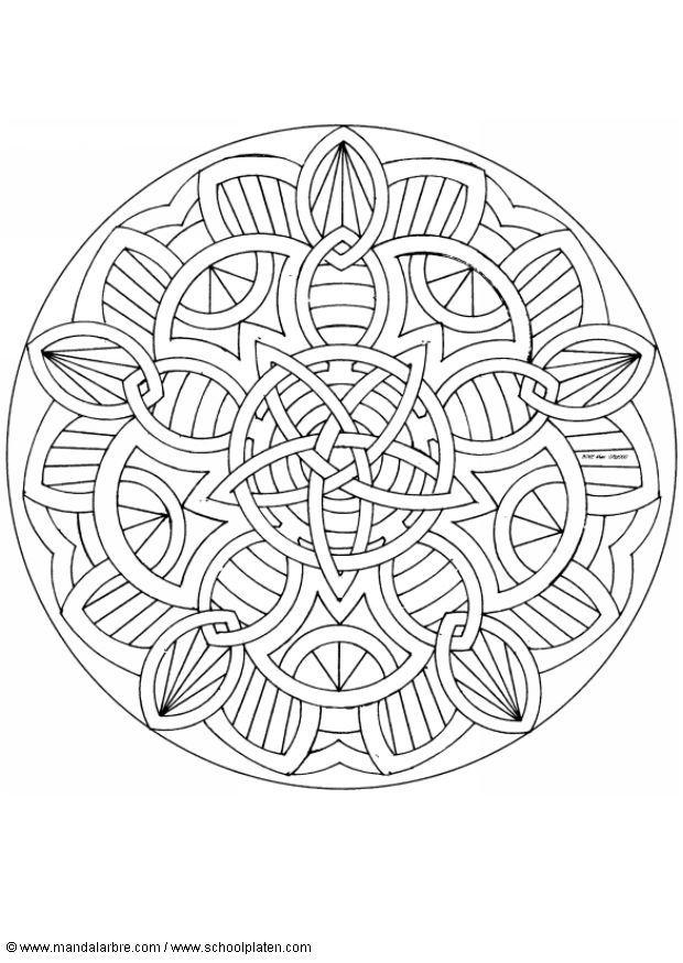 Disegno da colorare mandalaq3