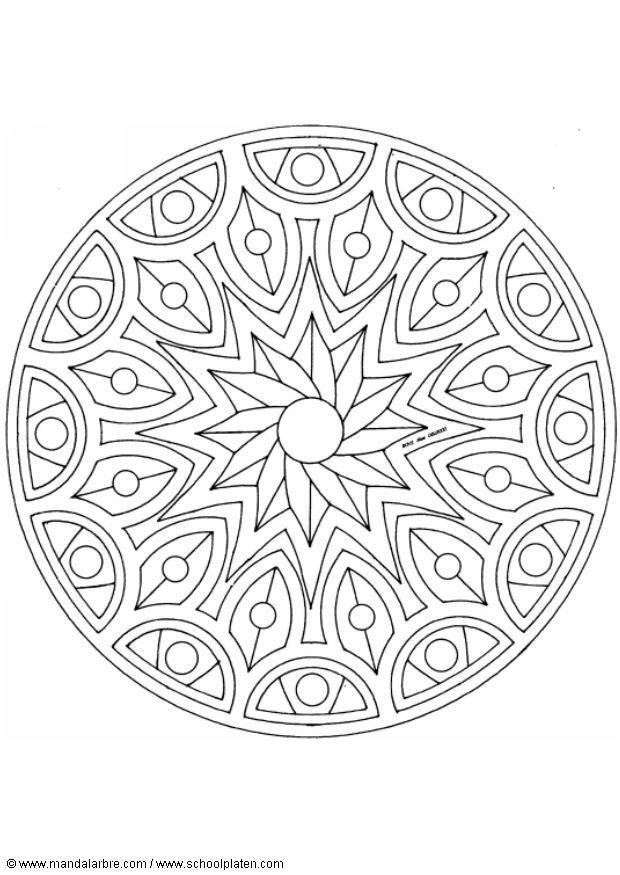 Disegno da colorare mandalav2