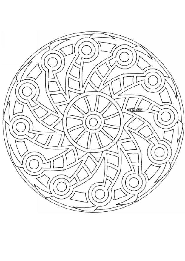 Disegno da colorare mandalav4