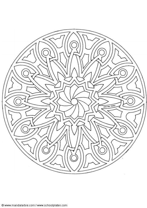 Disegno da colorare mandalav5