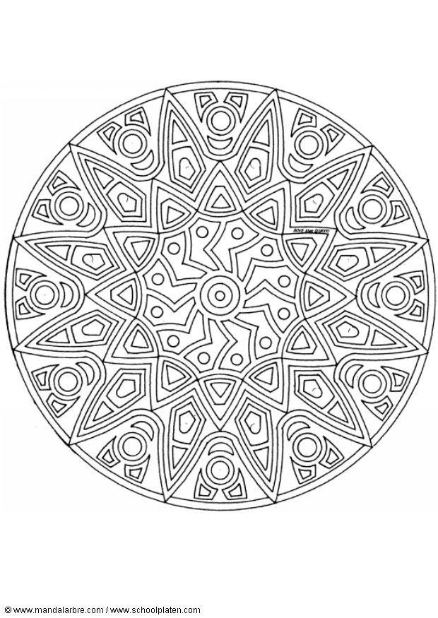 Disegno da colorare mandalav6