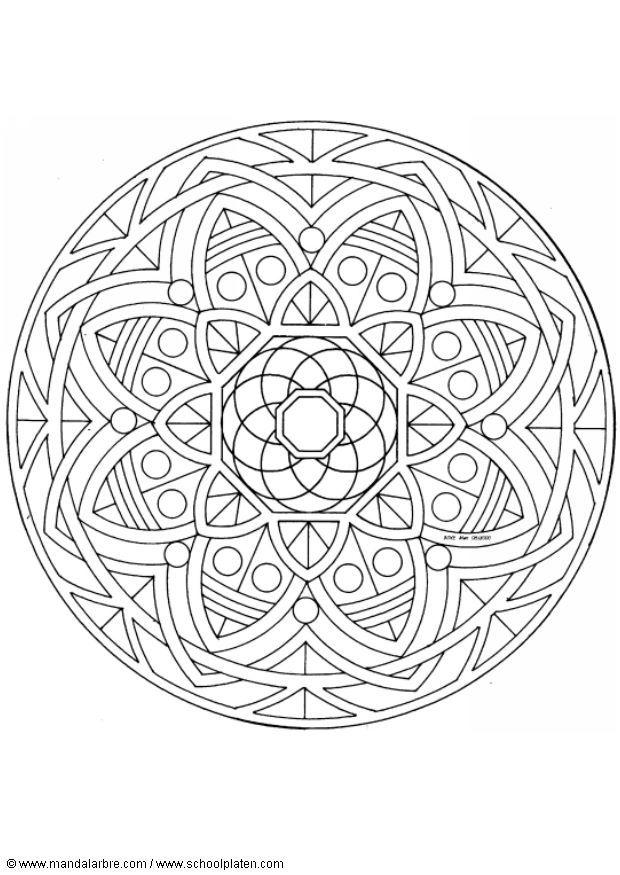 Disegno da colorare mandalav7