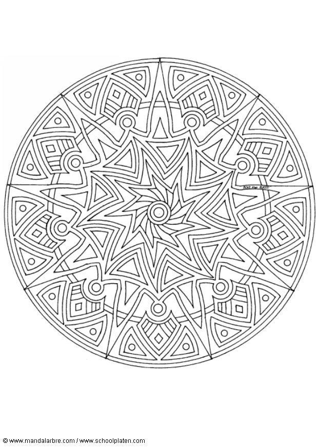 Disegno da colorare mandalaw2