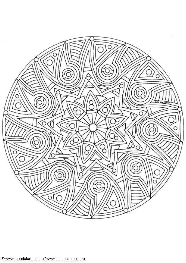 Disegno da colorare mandalaw3