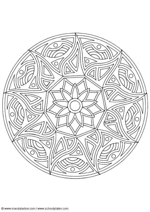Disegno da colorare mandalaw5