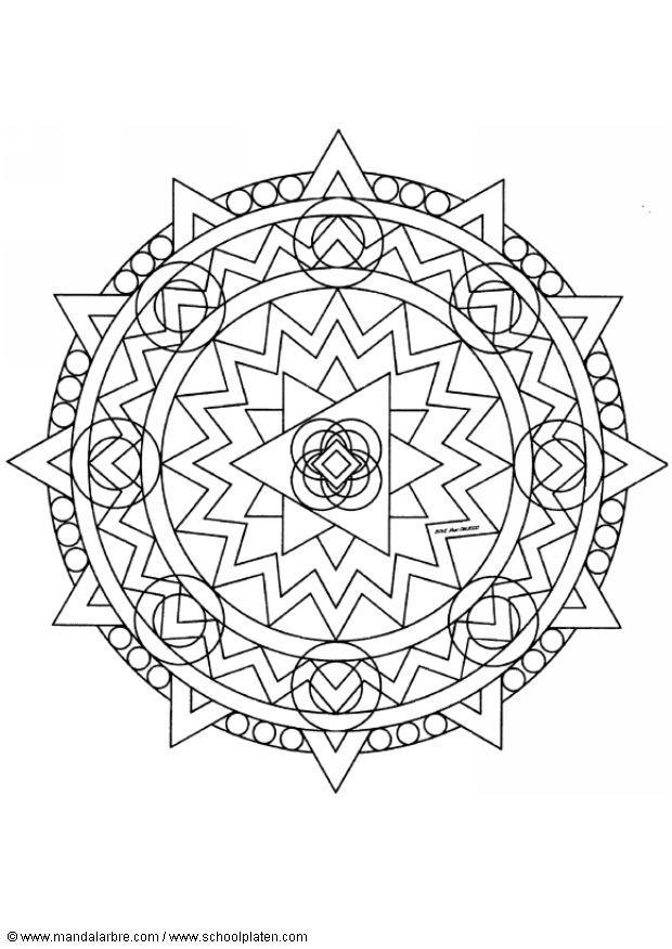 Disegno da colorare mandalax3