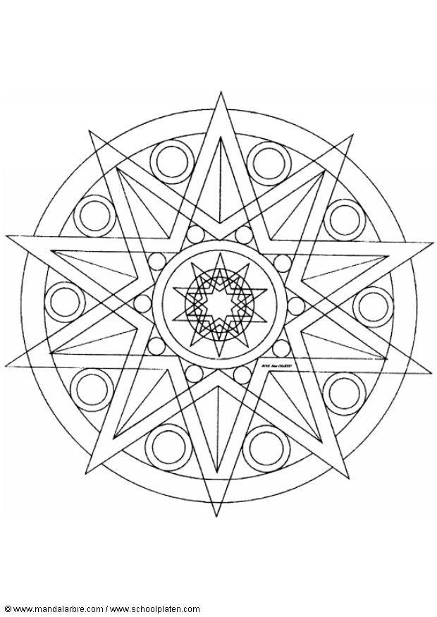 Disegno da colorare mandalax6