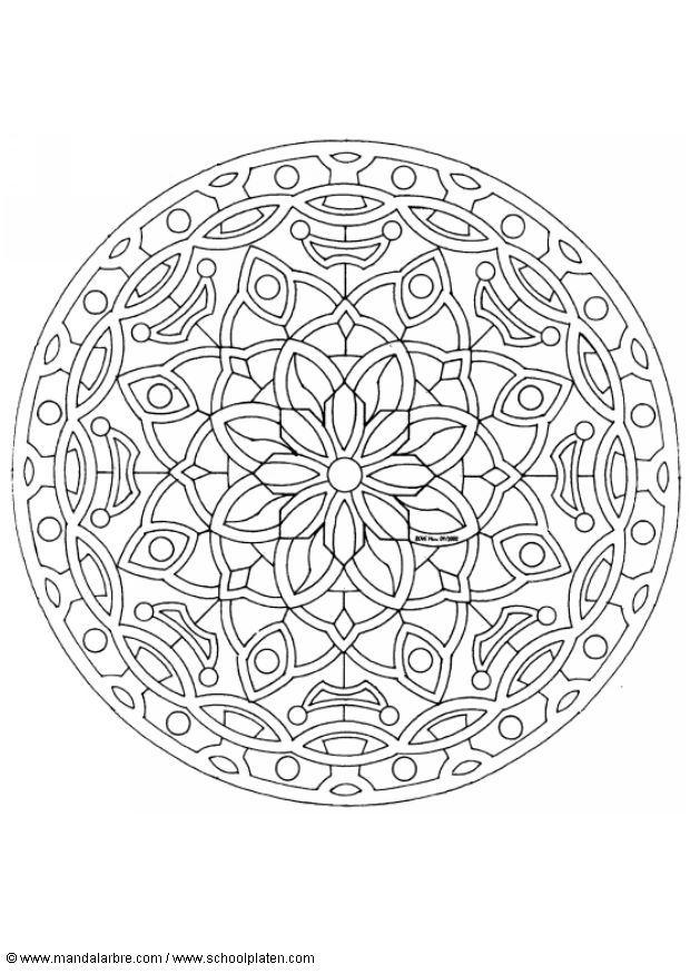 Disegno da colorare mandalaz1