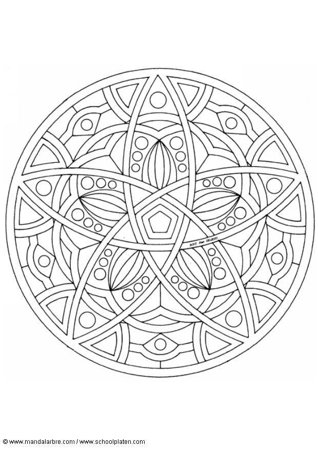 Disegno da colorare mandalaz3