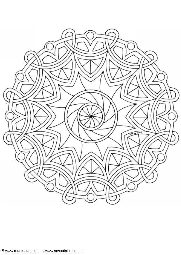 Disegno da colorare mandalaz4