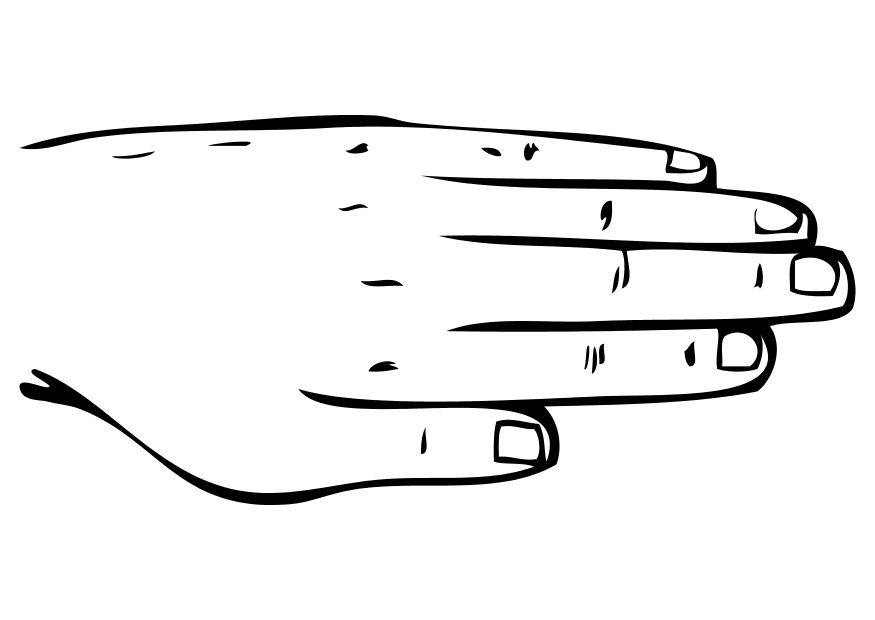 Disegno da colorare mano