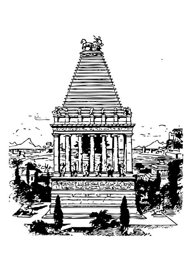Disegno da colorare mausoleo