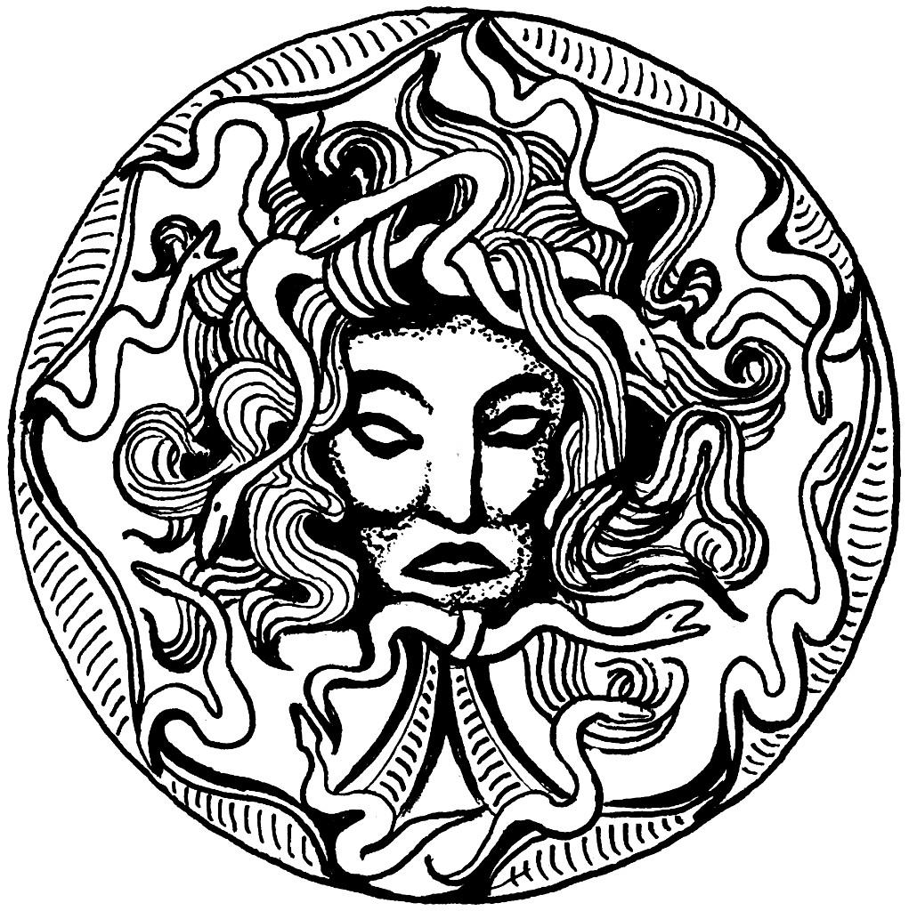 Disegno da colorare medusa