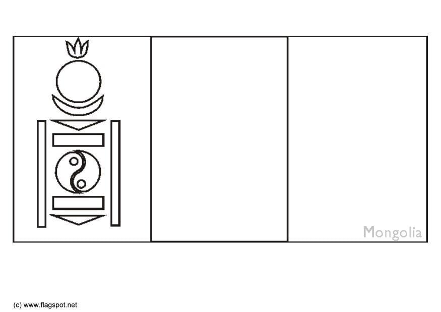 Disegno da colorare mongolia