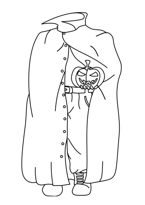 Disegno da colorare mostro halloween