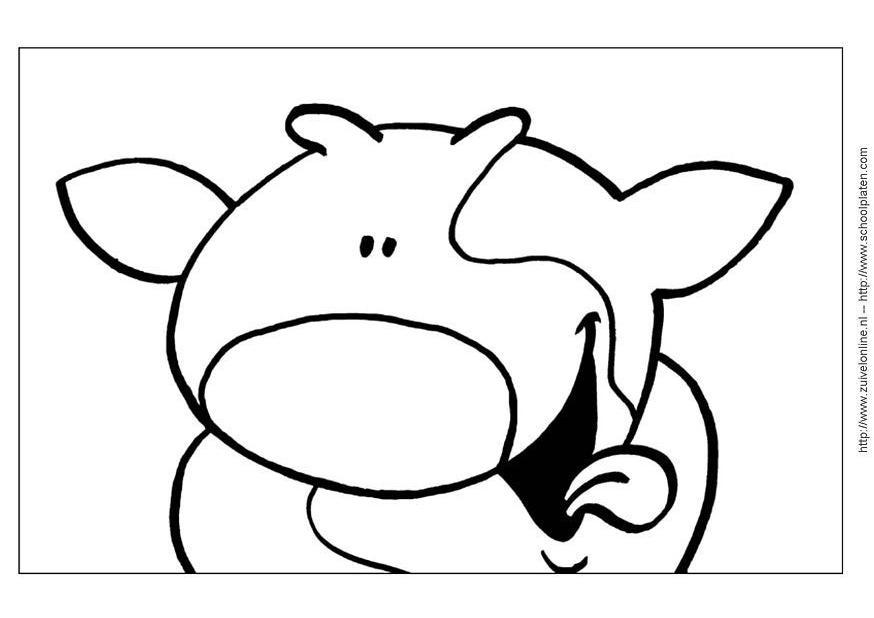 Disegno da colorare mucca