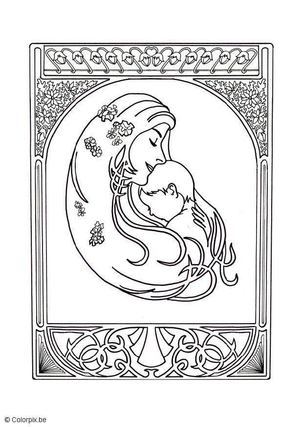 Disegno da colorare neonato