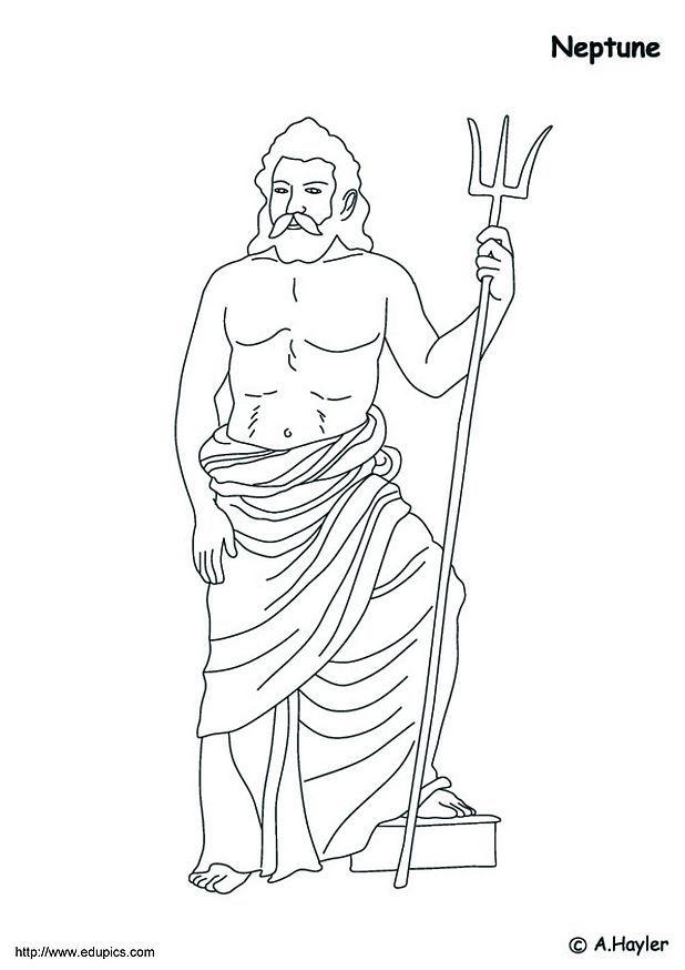 Disegno da colorare nettuno
