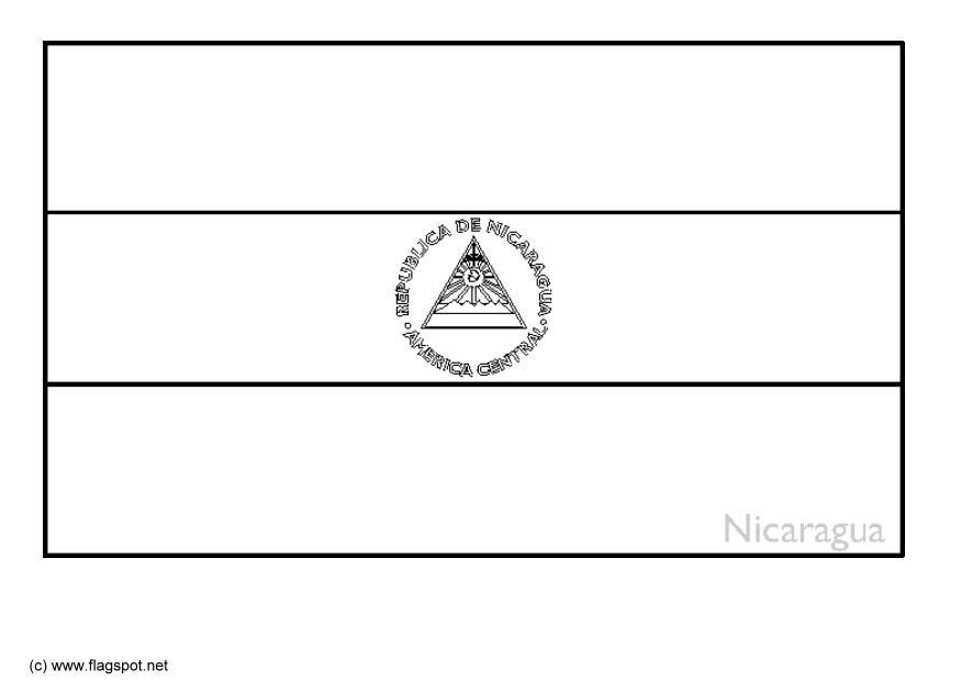 Disegno da colorare nicaragua
