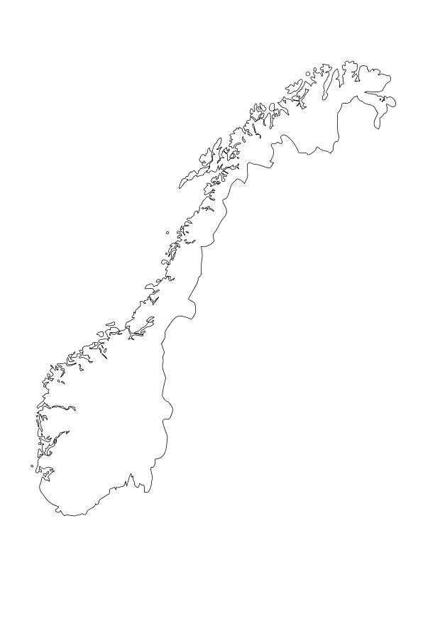 Disegno da colorare norwegia