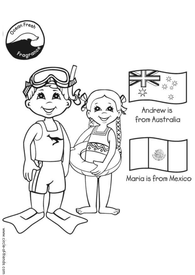 Disegno da colorare nuoto