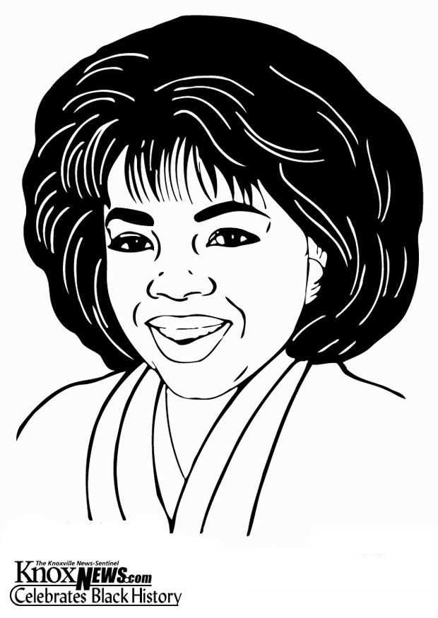 Disegno da colorare oprah winfrey