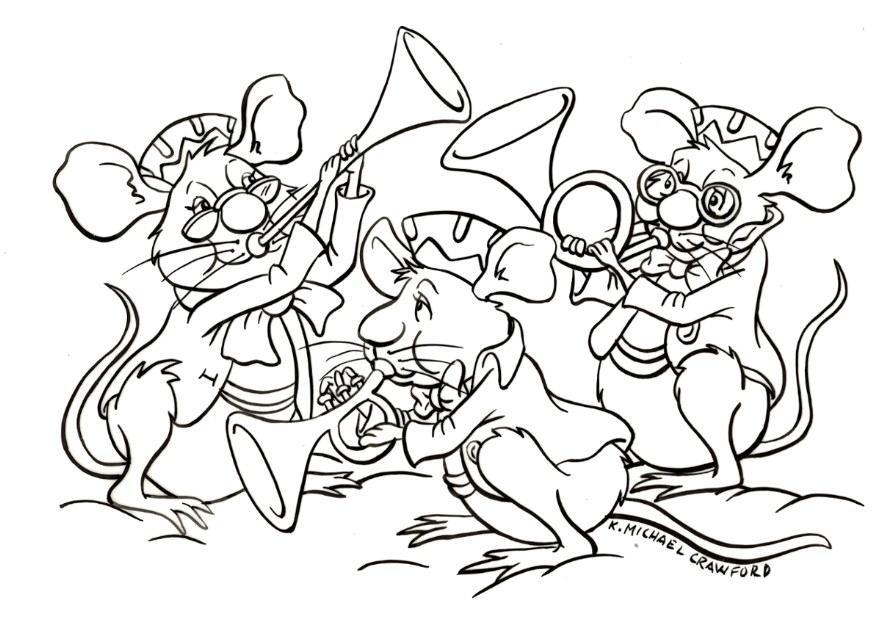 Disegno da colorare orchestra