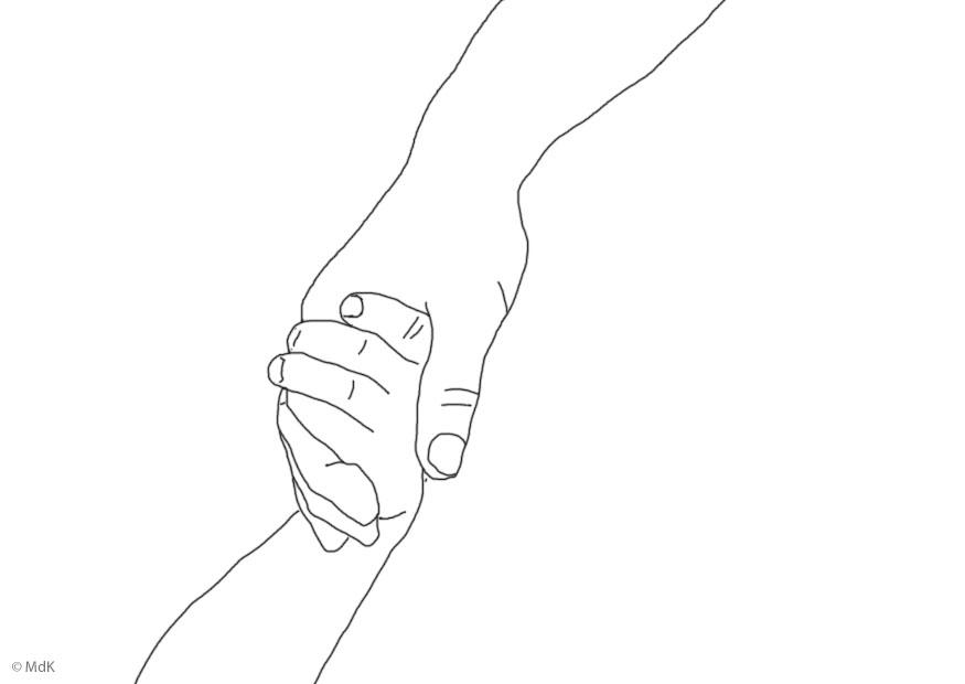 Disegno da colorare padre e figlio