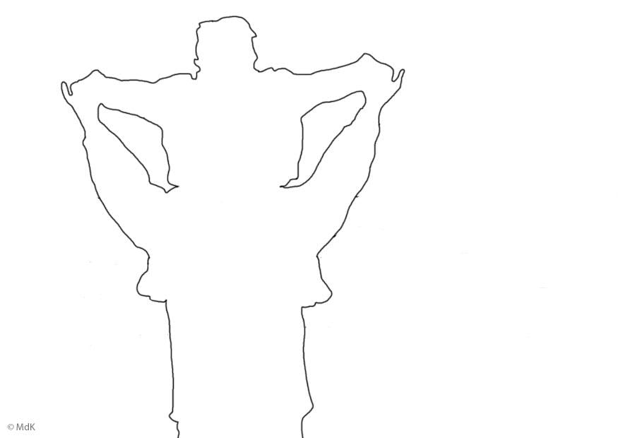 Disegno da colorare padre e figlio