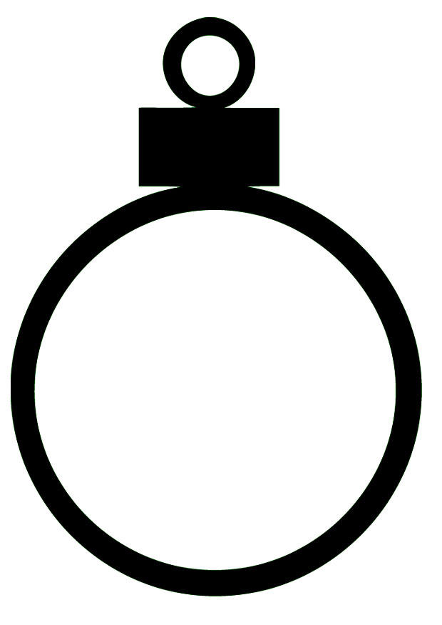 Disegno da colorare palla di natale