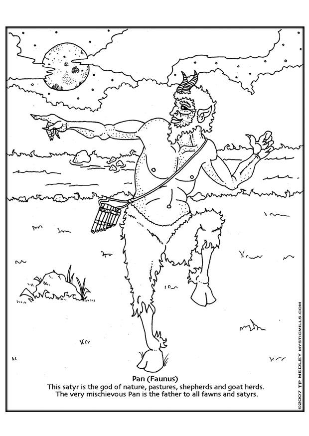Disegno da colorare pan