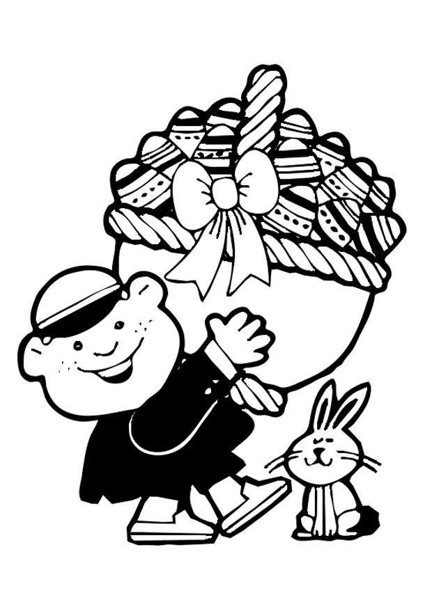 Disegno da colorare pasqua