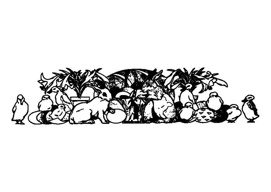 Disegno da colorare pasqua