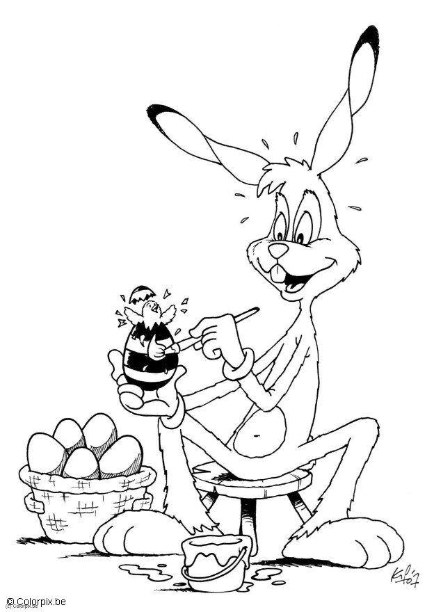 Disegno da colorare pasqua