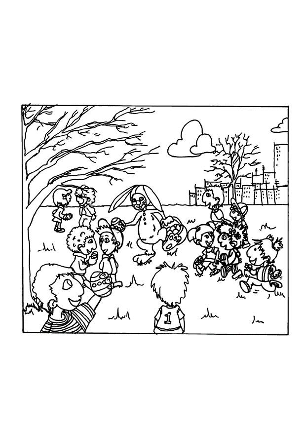 Disegno da colorare pasqua
