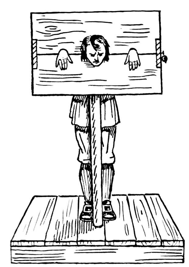 Disegno da colorare patibolo