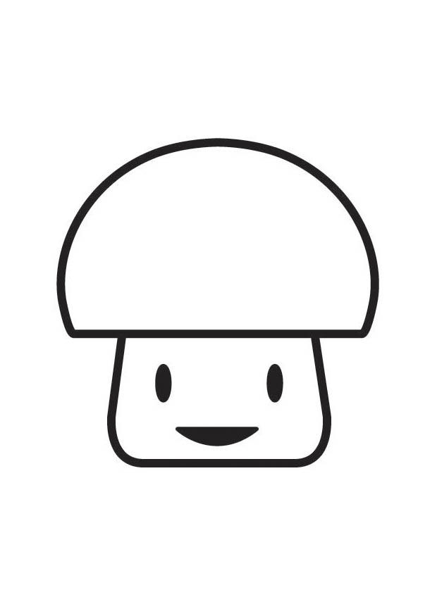 Disegno da colorare personaggio fungo
