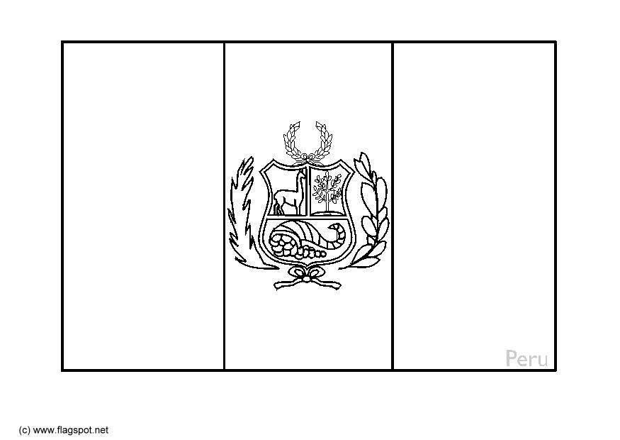 Disegno da colorare peru