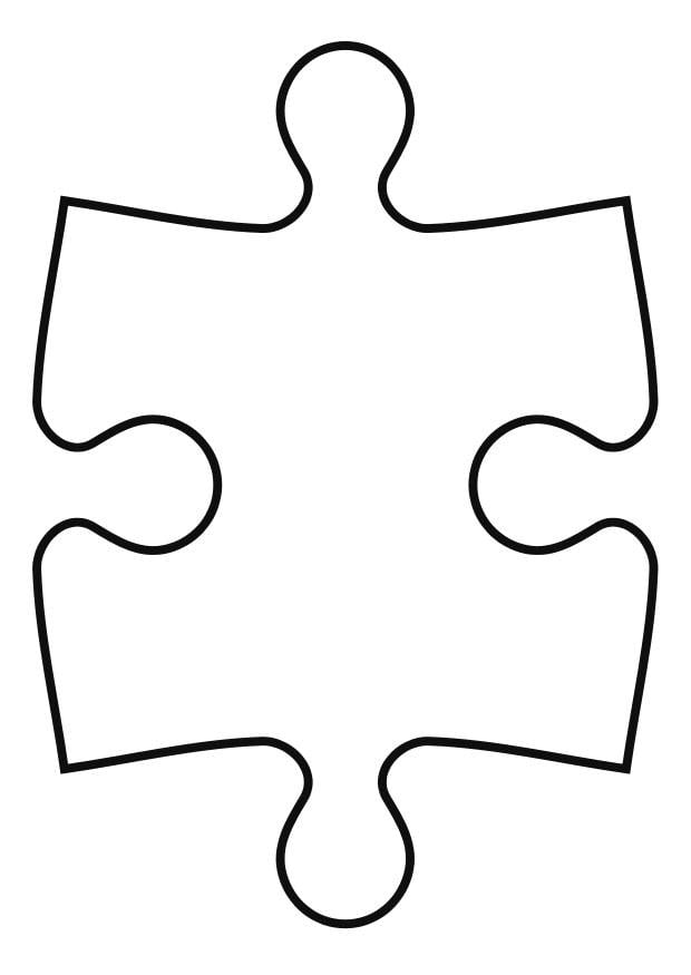 Disegno da colorare pezzo del puzzle
