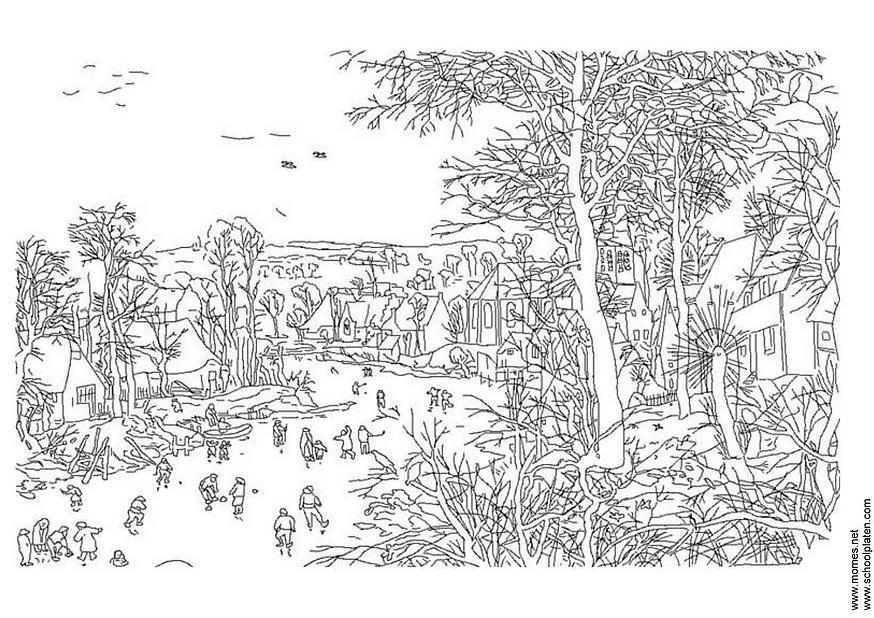 Disegno da colorare pieter brueghel