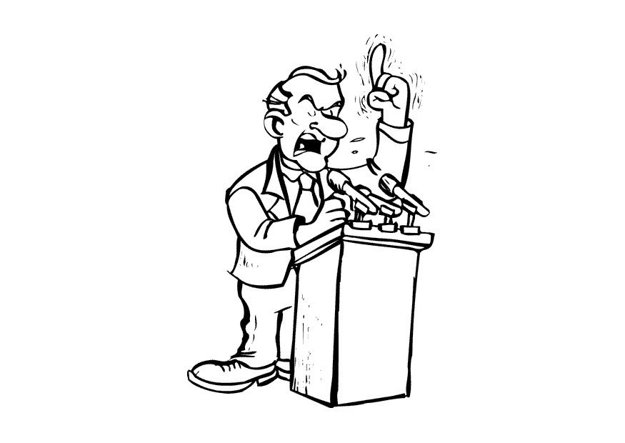 Disegno da colorare politico