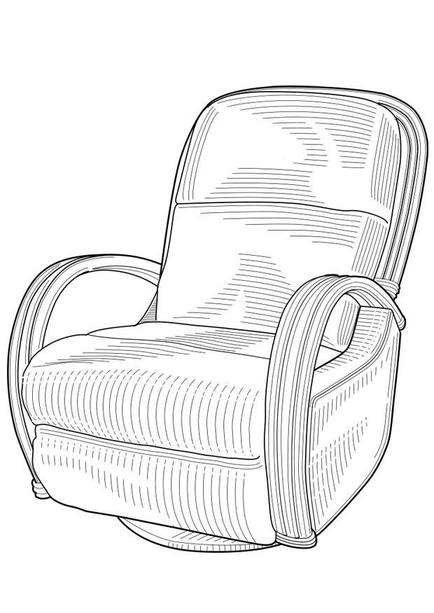 Disegno da colorare poltrona