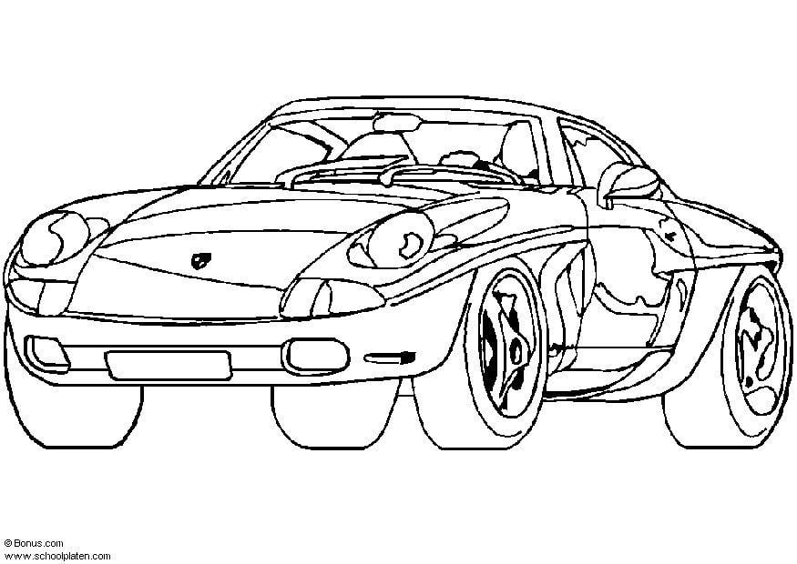 Disegno da colorare porsche prototipo