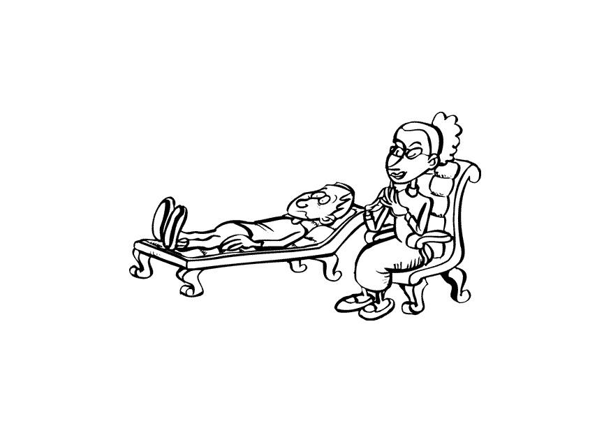 Disegno da colorare psicologo