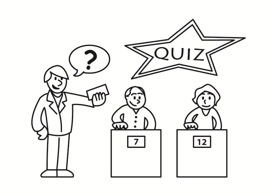 Disegno da colorare quiz