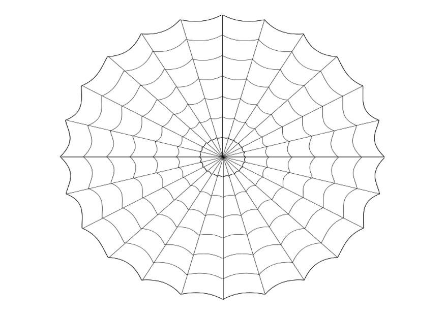 Disegno da colorare ragnatela