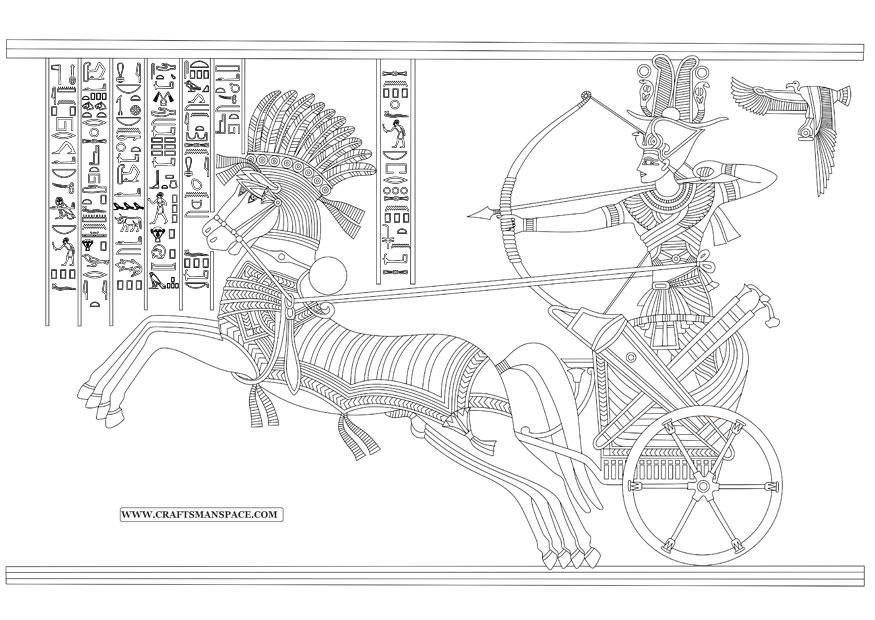 Disegno da colorare ramses ii - battaglia di kadesh