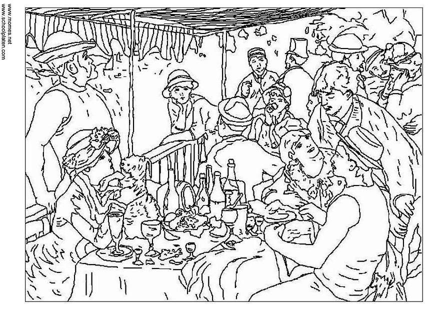 Disegno da colorare renoir