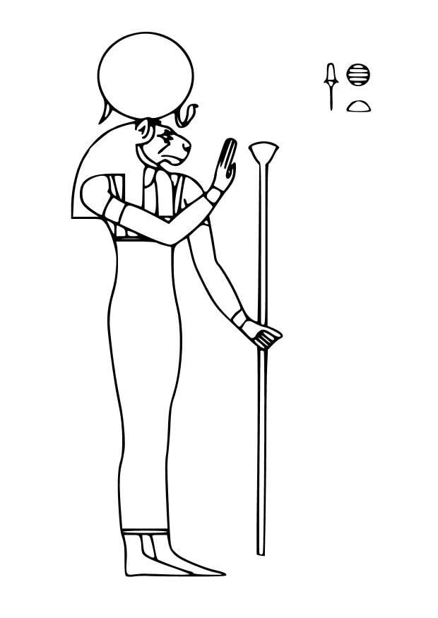 Disegno da colorare sachmet