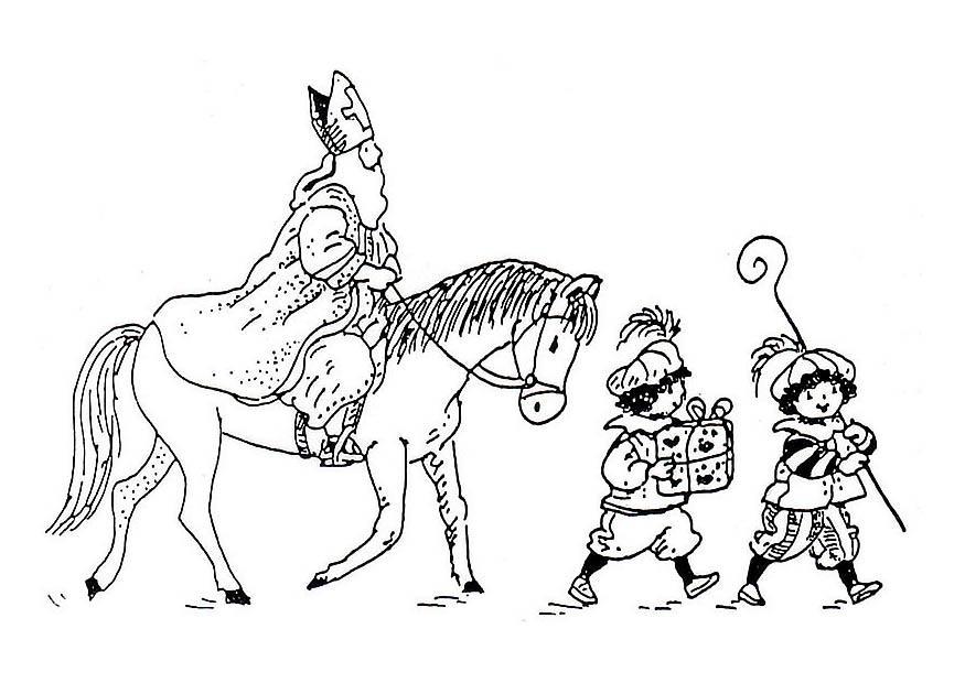 Disegno da colorare san nicola